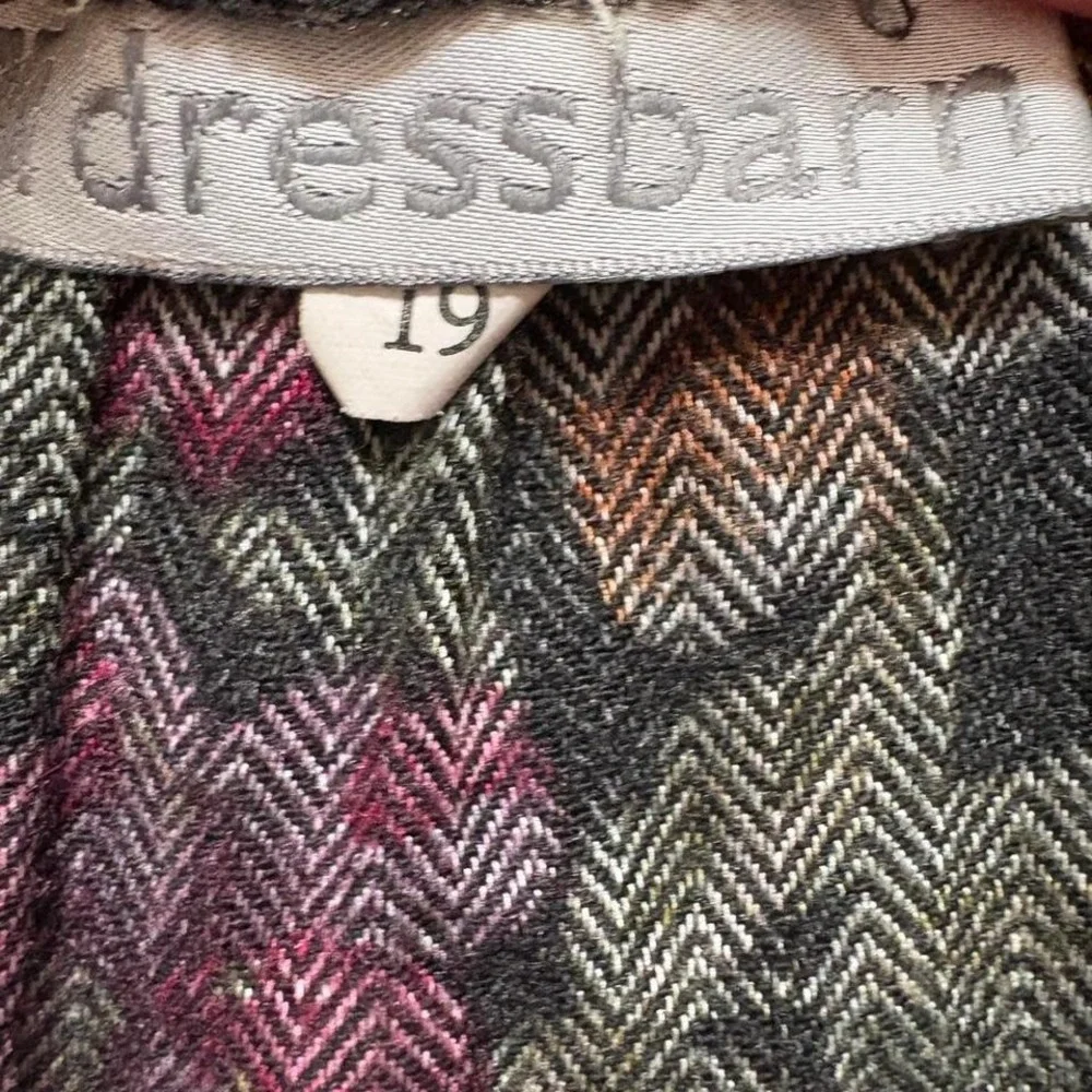 90s black midi skirt floral dark grunge whimsigoth vintage tapestry women's L - Picture 5 of 8